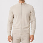 Men's Cardigan with Stand Collar