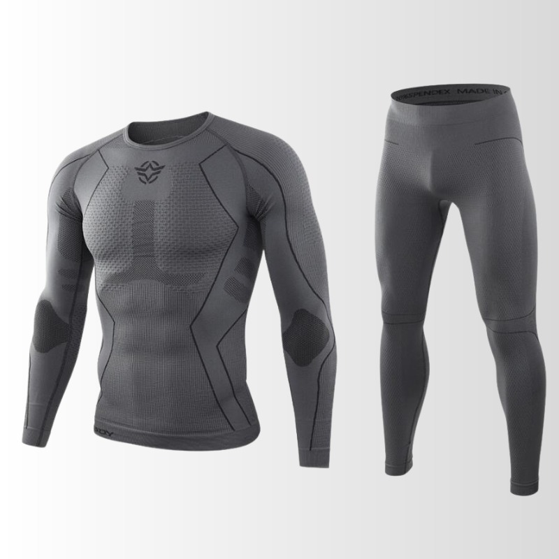 Men's Thermal Base Layer Set – Breathable Long-Sleeve Compression Top