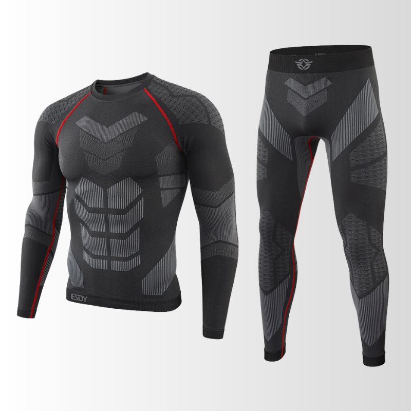 Men's Thermal Base Layer Set – Breathable Long-Sleeve Compression Top