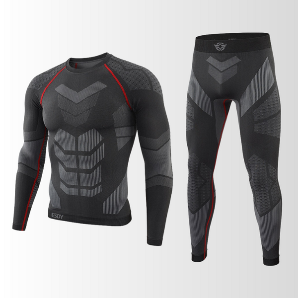 Men's Thermal Base Layer Set – Breathable Long-Sleeve Compression Top