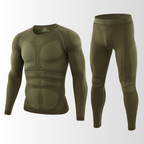 Men's Thermal Base Layer Set – Breathable Long-Sleeve Compression Top