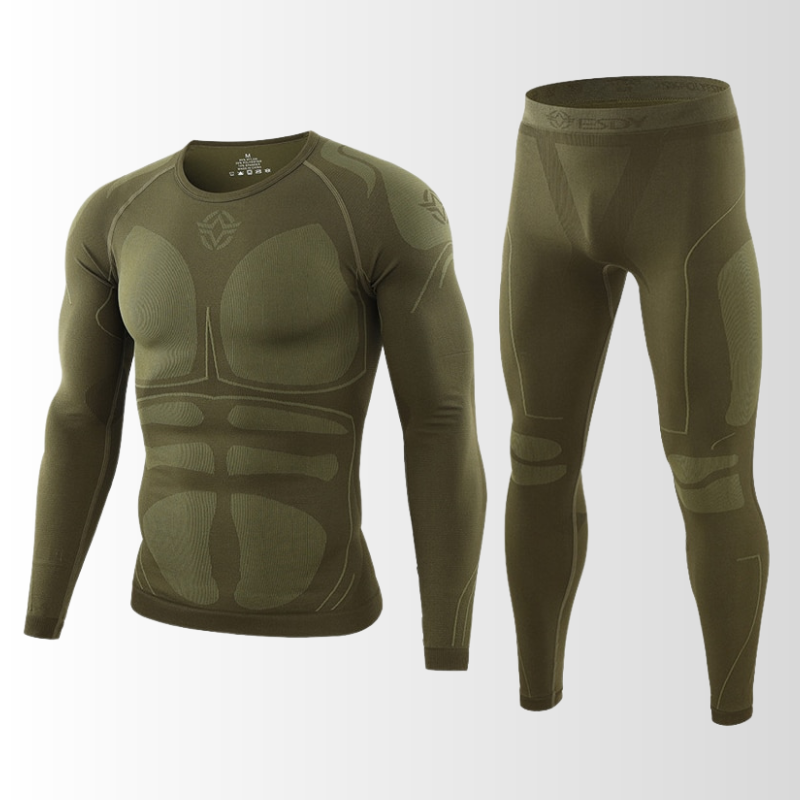 Men's Thermal Base Layer Set – Breathable Long-Sleeve Compression Top