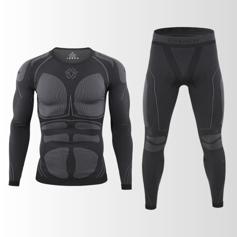 Men's Thermal Base Layer Set – Breathable Long-Sleeve Compression Top