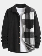 Men's Corduroy Shirt and Cargo Jogger Set