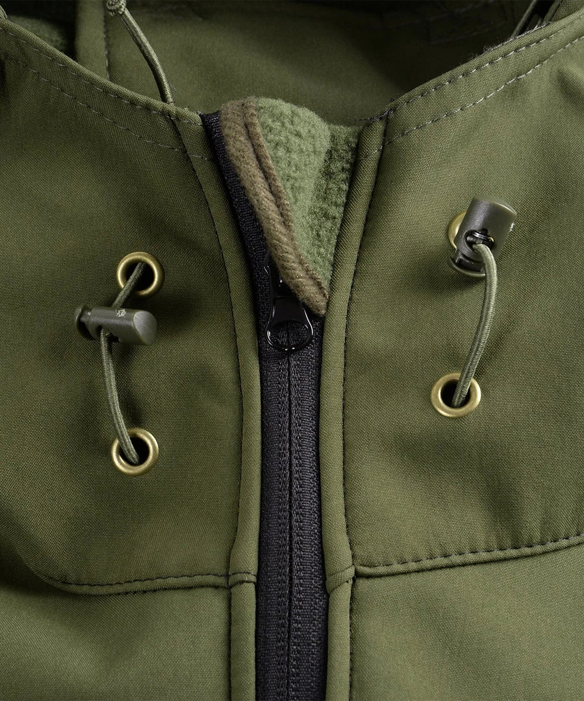 Men's Parka in Camouflage with Adjustable Hood