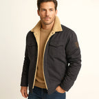Men's Fleece-Lined Winter Coat – Button Front, Five Colours