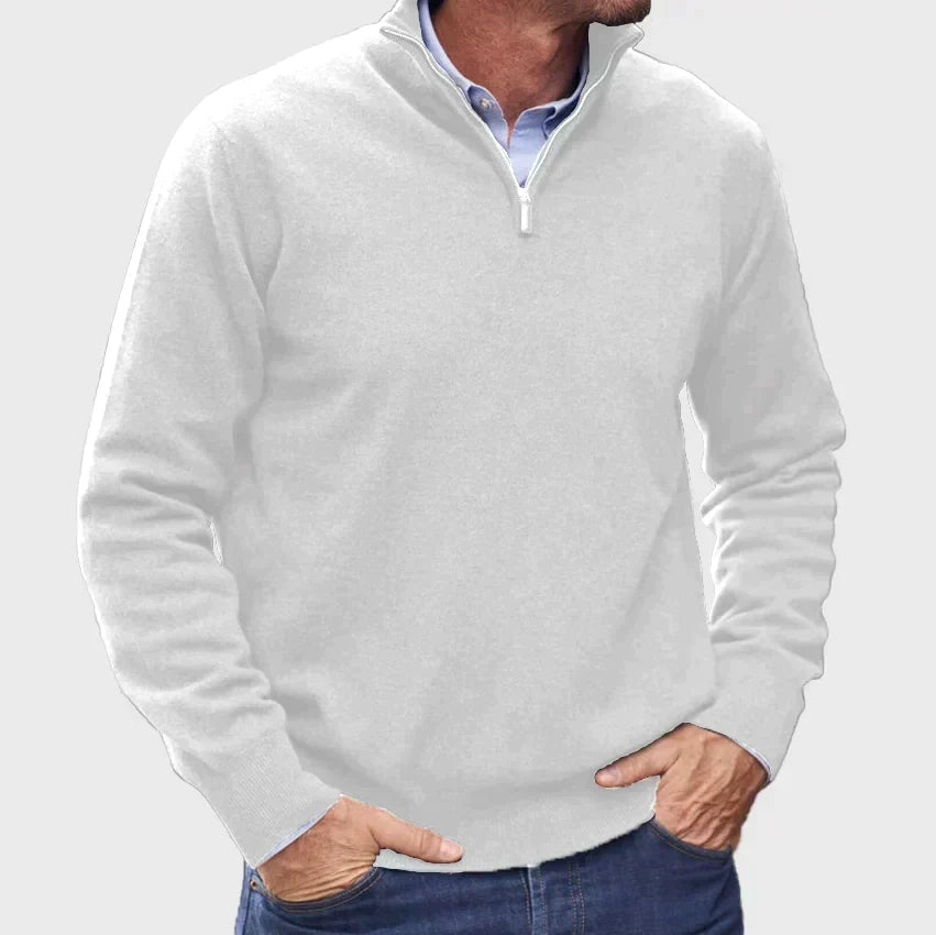 Men's Quarter-Zip Sweater – Refined Knit Layer
