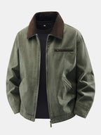 Men's Vintage Washed Cotton Utility Jacket