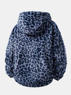 Men's Plush Faux Fur Hooded Zip-Up Jacket