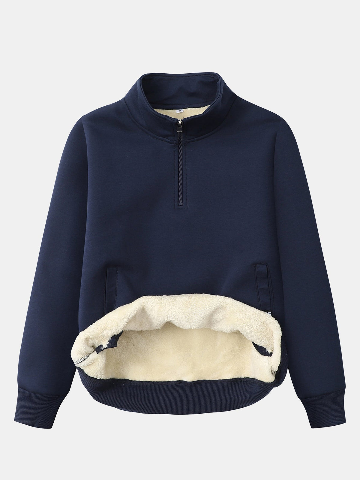 Men's Teddy Fleece-Lined Quarter-Zip Sweatshirt