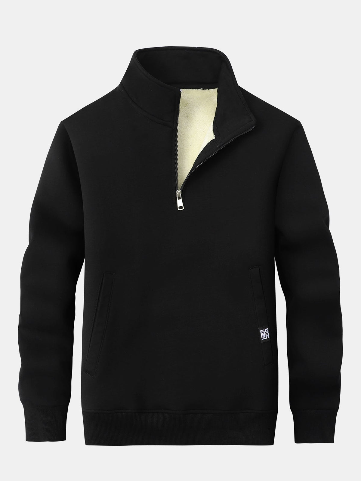 Men's Teddy Fleece-Lined Quarter-Zip Sweatshirt