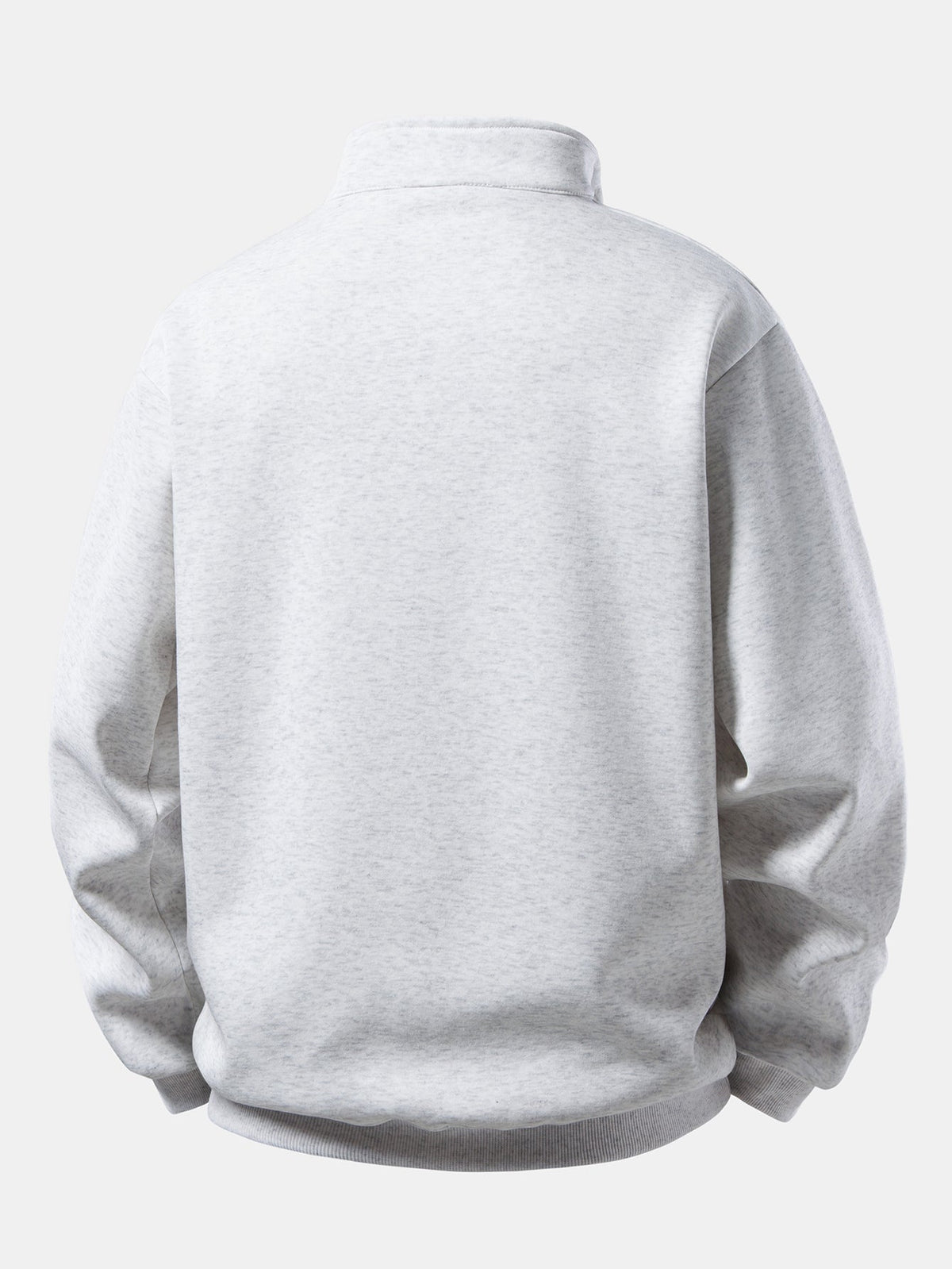 Men's American Flag Print Quarter Zip Sweatshirt with Stand Collar