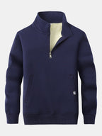 Men's Teddy Fleece-Lined Quarter-Zip Sweatshirt