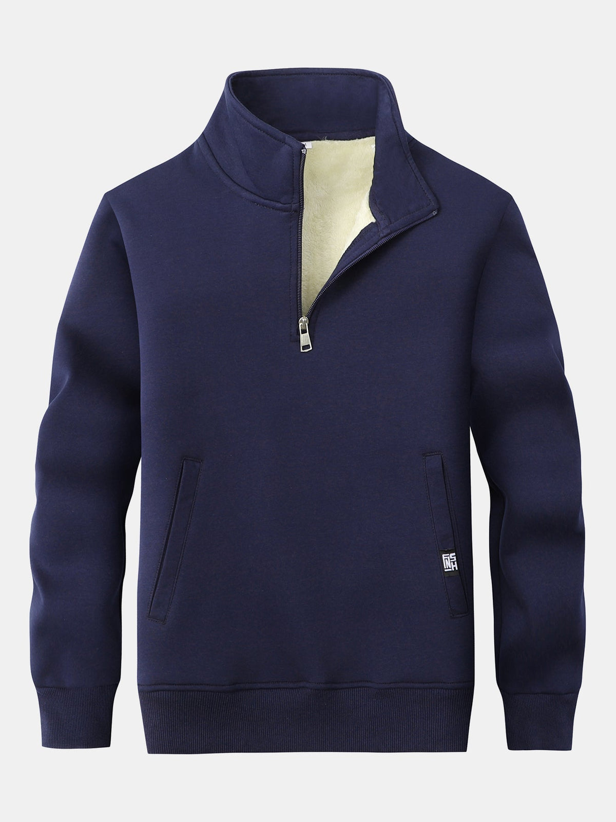 Men's Teddy Fleece-Lined Quarter-Zip Sweatshirt
