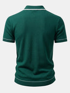Men's Ribbed Knit Button Shirt Set – Tailored Tapered Trousers