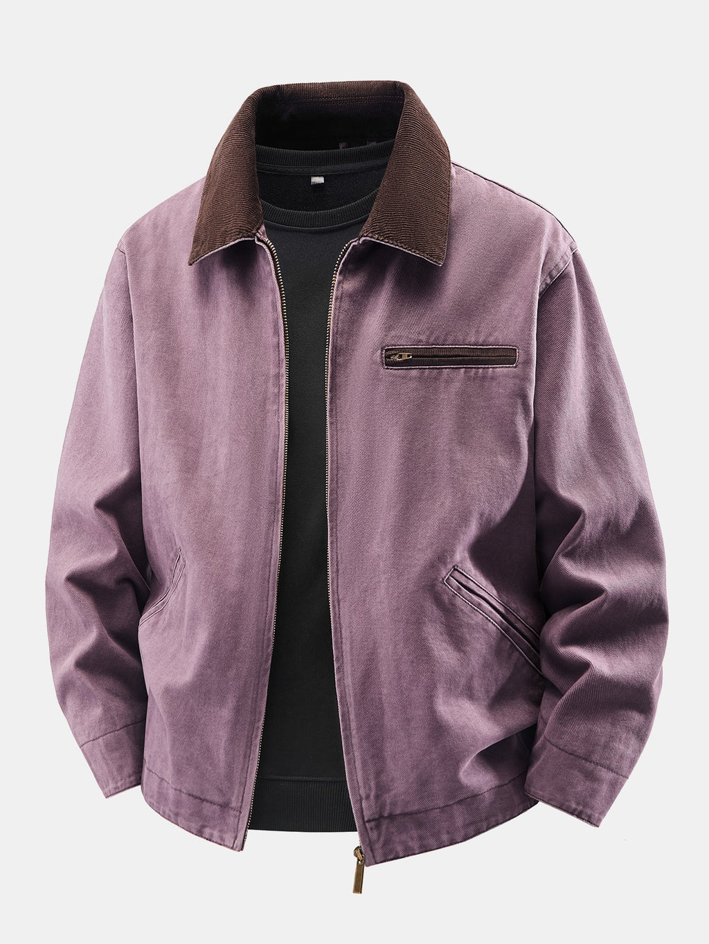 Men's Vintage Washed Cotton Utility Jacket
