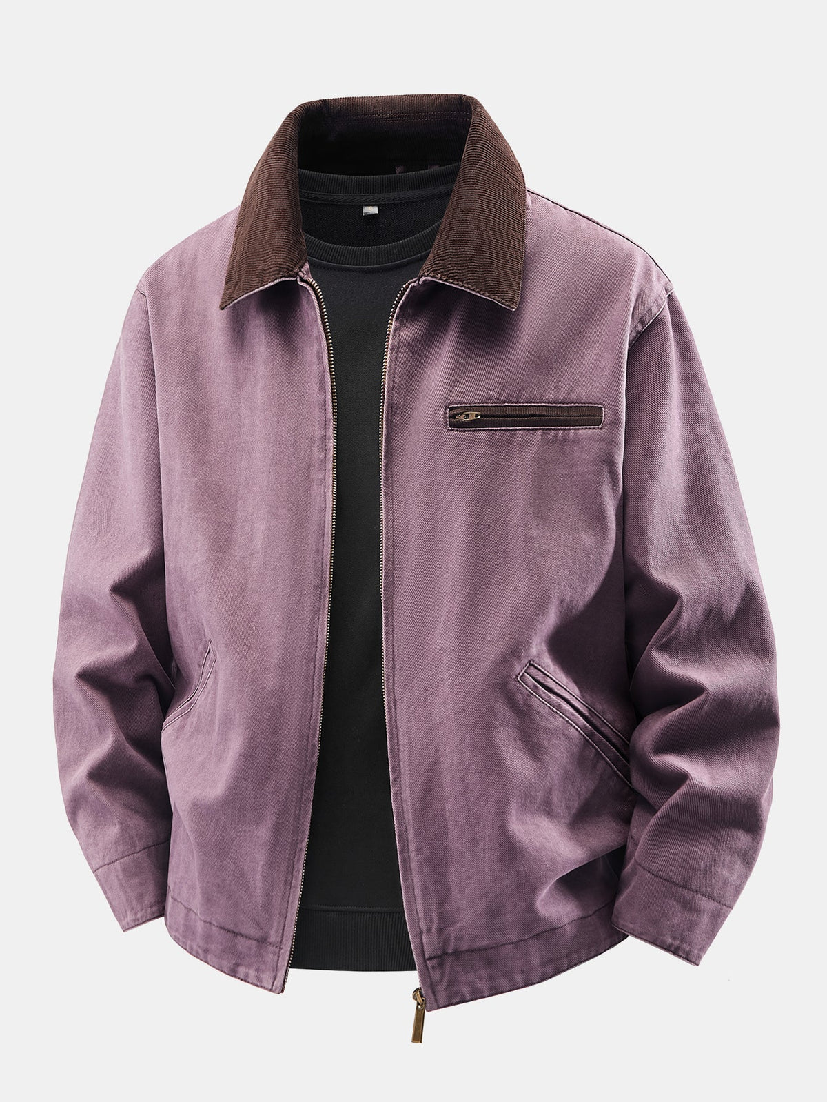 Men's Vintage Washed Cotton Utility Jacket