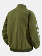 Men's Printed Racing Track Jacket with Full Zip