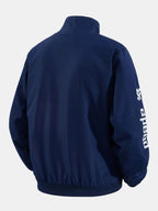 Men's Printed Racing Track Jacket with Full Zip
