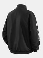 Men's Printed Racing Track Jacket with Full Zip
