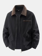 Men's Vintage Washed Cotton Utility Jacket