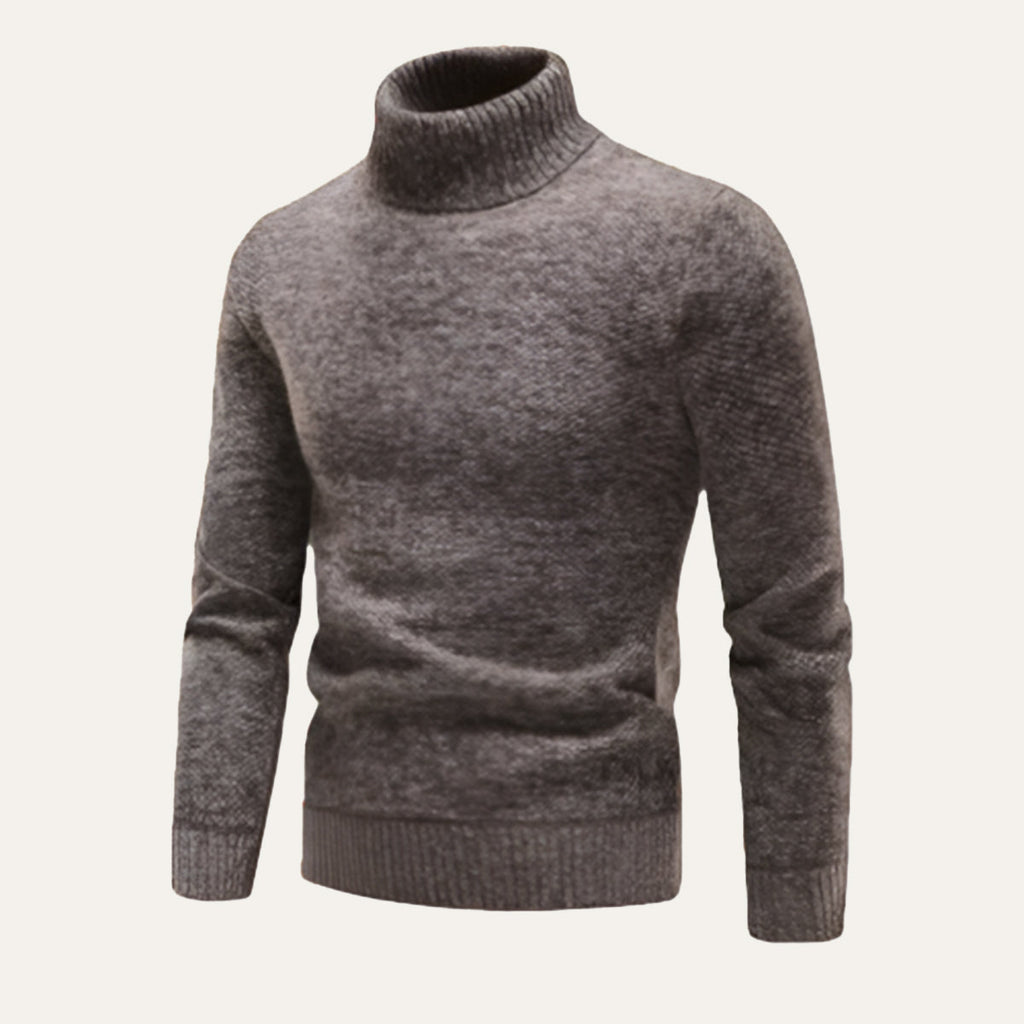 Men's Fine-Knit Turtleneck Jumper – Classic Fit