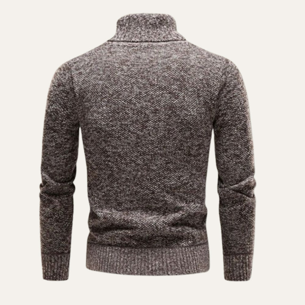 Men's Fine-Knit Turtleneck Jumper – Classic Fit