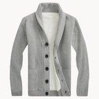 Men's Fleece-Lined Button Cardigan