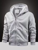 Men's Zip-Through Fleece Jacket with Hood