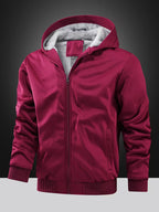 Men's Zip-Through Fleece Jacket with Hood