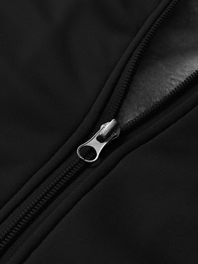 Men's Zip-Through Fleece Jacket with Hood