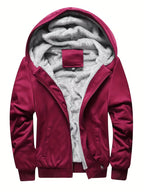Men's Zip-Through Fleece Jacket with Hood