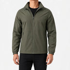 Men's Rain Jacket with Zip Front