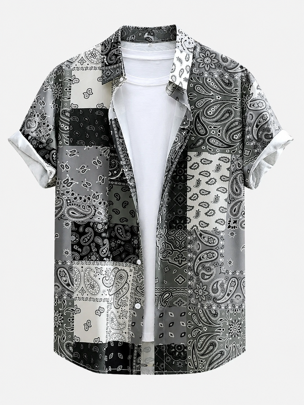 Men's Printed Shirt and Swim Shorts Set – Regular Fit Summer Holiday Co-Ord