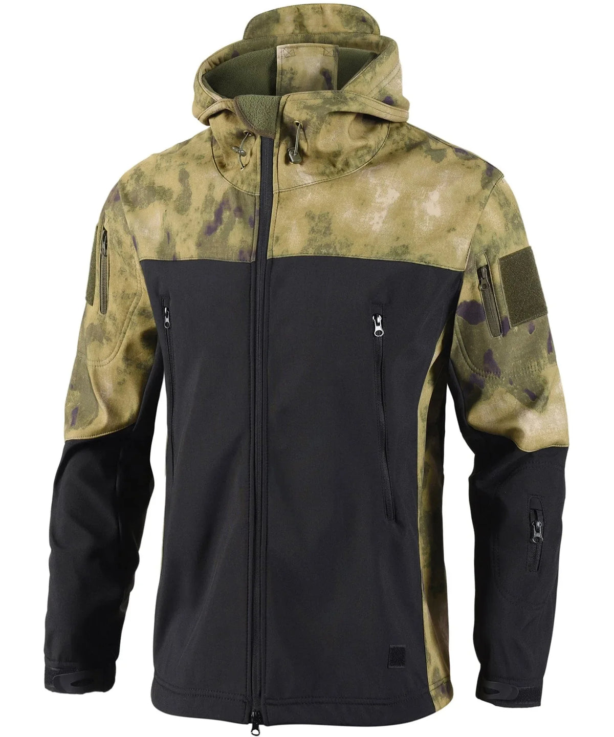 Men's Parka in Camouflage with Adjustable Hood