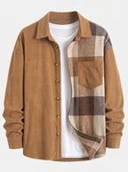 Men's Corduroy Shirt and Cargo Jogger Set