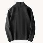 Men's Knitted Cardigan with Stand Collar