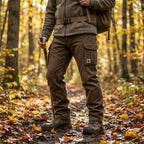Men's Slim-Fit Cargo Trousers with Flap Pockets – Washed Utility Style