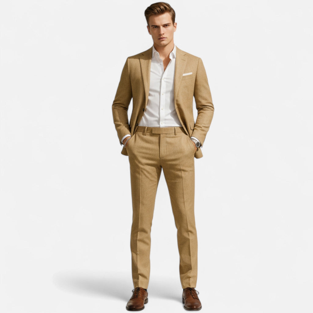 Men's Linen Suit – Relaxed Two-Piece Tailoring for Summer Weddings