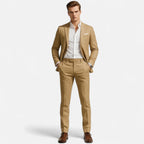 Men's Linen Suit – Relaxed Two-Piece Tailoring for Summer Weddings