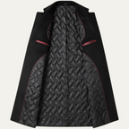 Men's Long Smart Winter Coat – Minimalist Tailored Cut