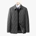Men's Quilted Jacket with Classic Collar