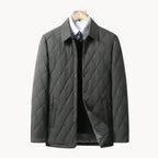 Men's Quilted Jacket with Classic Collar