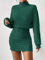 Women's Mini Dress with long sleeves and slim fit