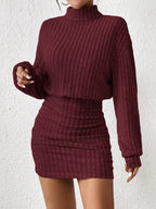 Women's Mini Dress with long sleeves and slim fit