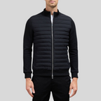 Men's Quilted Jacket with Stand Collar