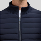 Men's Quilted Jacket with Stand Collar