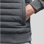 Men's Quilted Jacket with Stand Collar