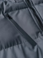 Men's Quilted Jacket with Hood and Fleece Lining