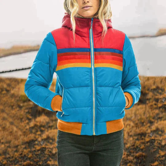 Women's Zip-front Bomber Jacket – Dark Blue